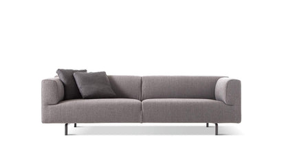 Canapé Met de Piero Lissoni - Cassina-canapé en tissu gris-The Woods Gallery