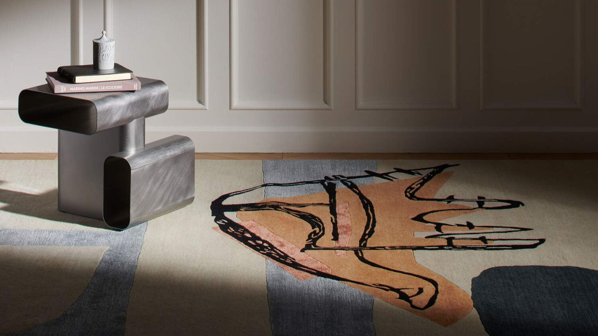 Tapis La Main Ouverte de Le Corbusier - Cassina-en situation dans un salon-Cassina