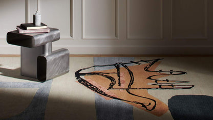 Tapis La Main Ouverte de Le Corbusier - Cassina-en situation dans un salon-Cassina