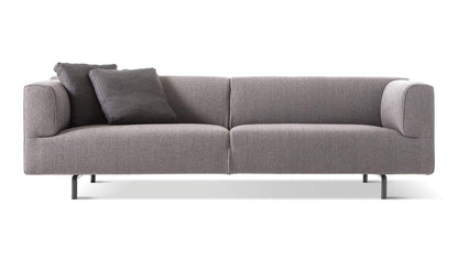 Canapé Met de Piero Lissoni - Cassina-canapé en tissu gris clair-The Woods Gallery