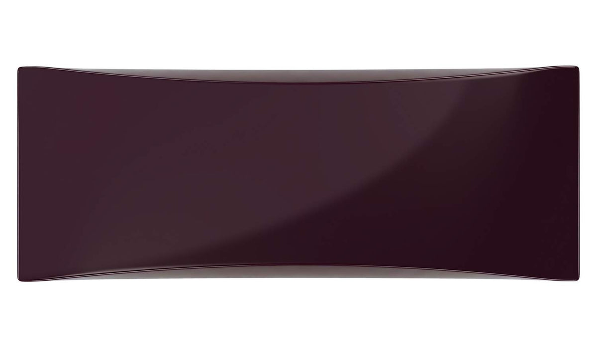 Table basse 515 Plana de Charlotte Perriand - Cassina-vue de dessus, plateau laqué aubergine-Cassina