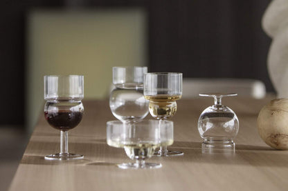 Verres Sferico de Joe Colombo - Cassina-en situation, vin rouge et verres-Cassina