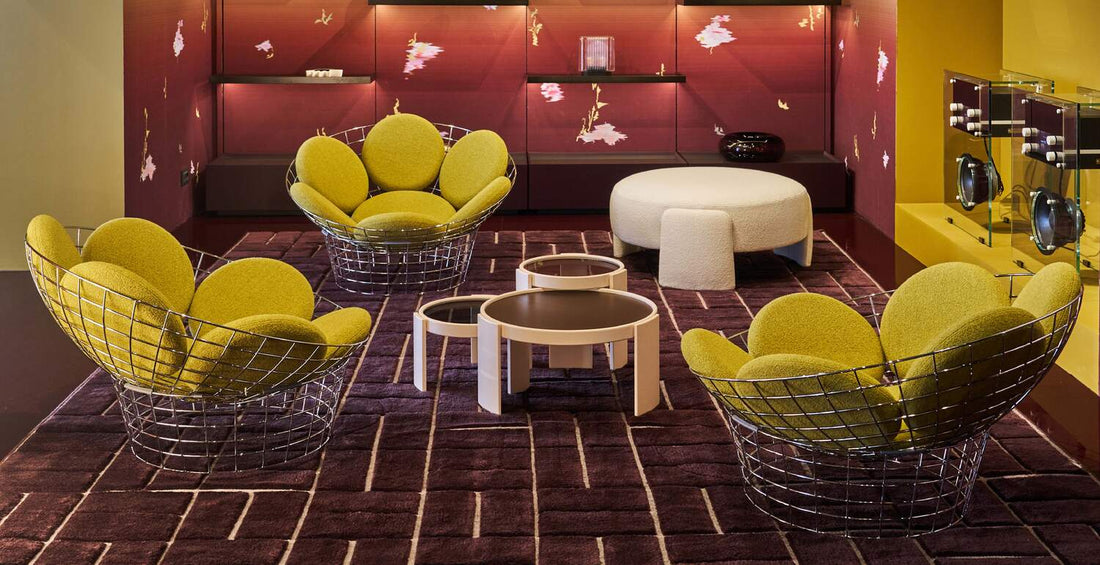 Fauteuil Peacock Chair de Verner Panton - Cassina-fauteuils en ambiance salon-The Woods Gallery
