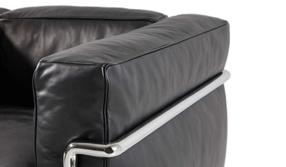 Canapé 2 Grand Confort (LC2) petit modèle, deux places - Cassina-coussin d&