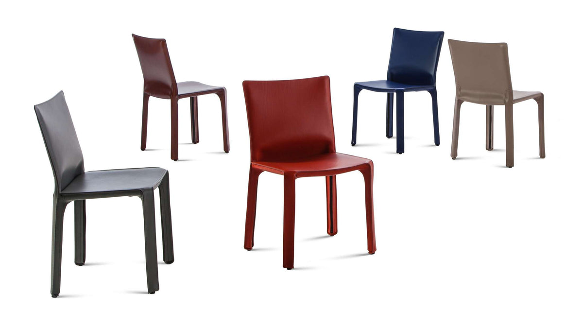 Chaise CAB 412 de Mario Bellini - Cassina-cinq chaises en coloris variés, Cassina
