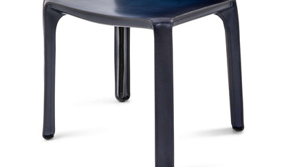 Chaise CAB 412 de Mario Bellini - Cassina-détail des pieds habillés de cuir, Cassina