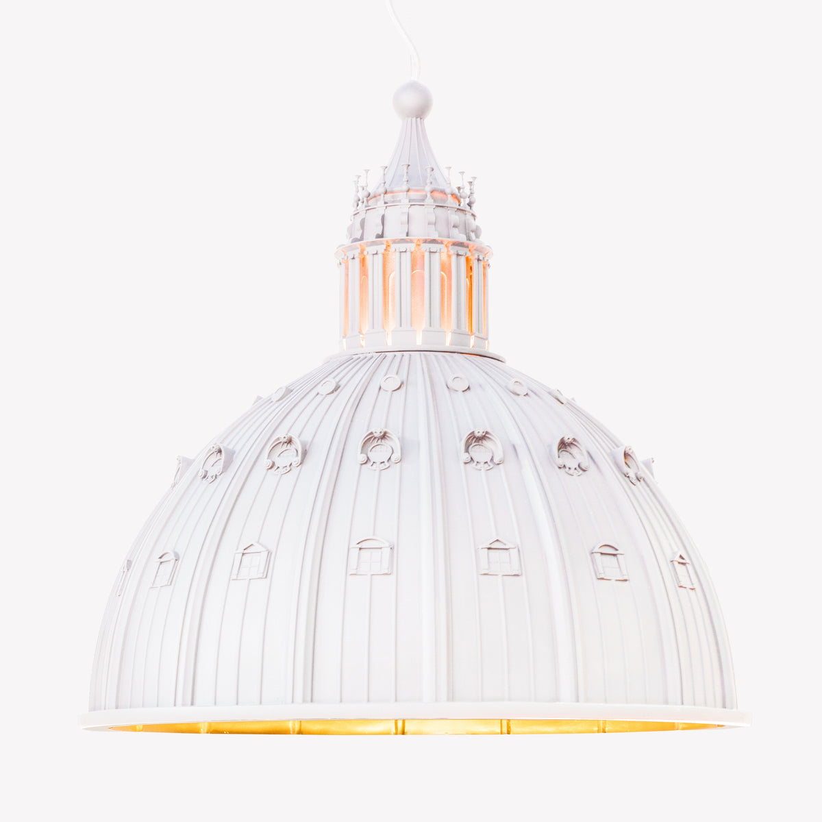 Suspension Cupolone 45 blanche de AMeBE - Seletti-vue 1-The Woods Gallery