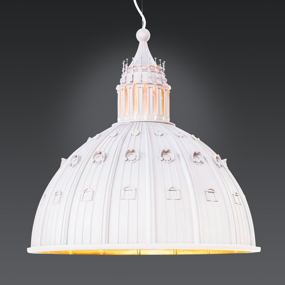 Suspension Cupolone 45 blanche de AMeBE - Seletti-vue 2-The Woods Gallery