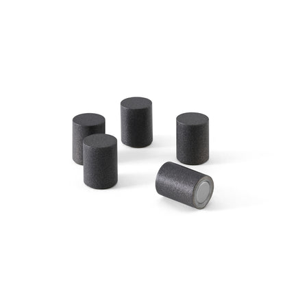 Aimants MINMAG (lot de 5) laqués 36 Coal, sur fond blanc