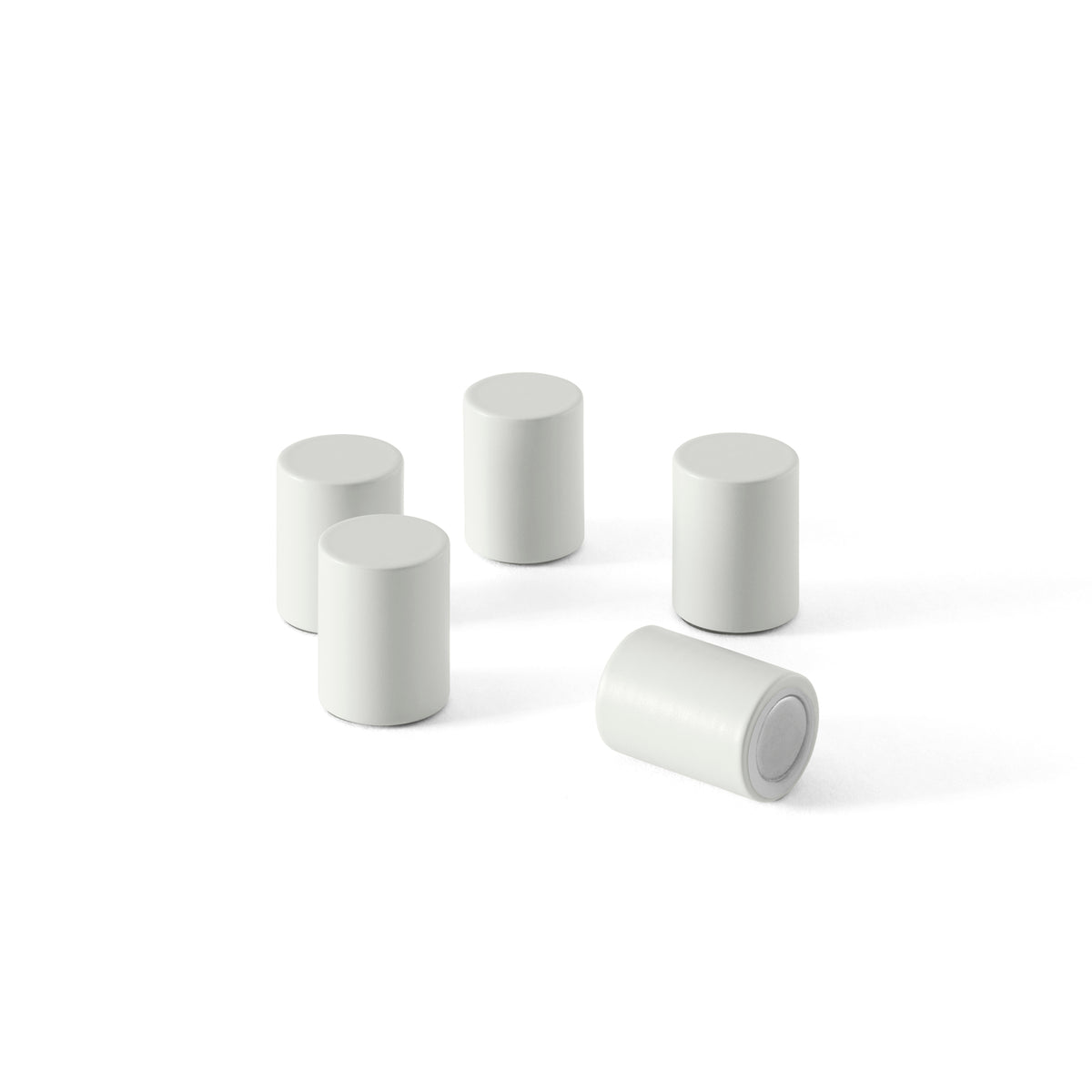 Aimants MINMAG (lot de 5) laqués 09 Nordic, sur fond blanc