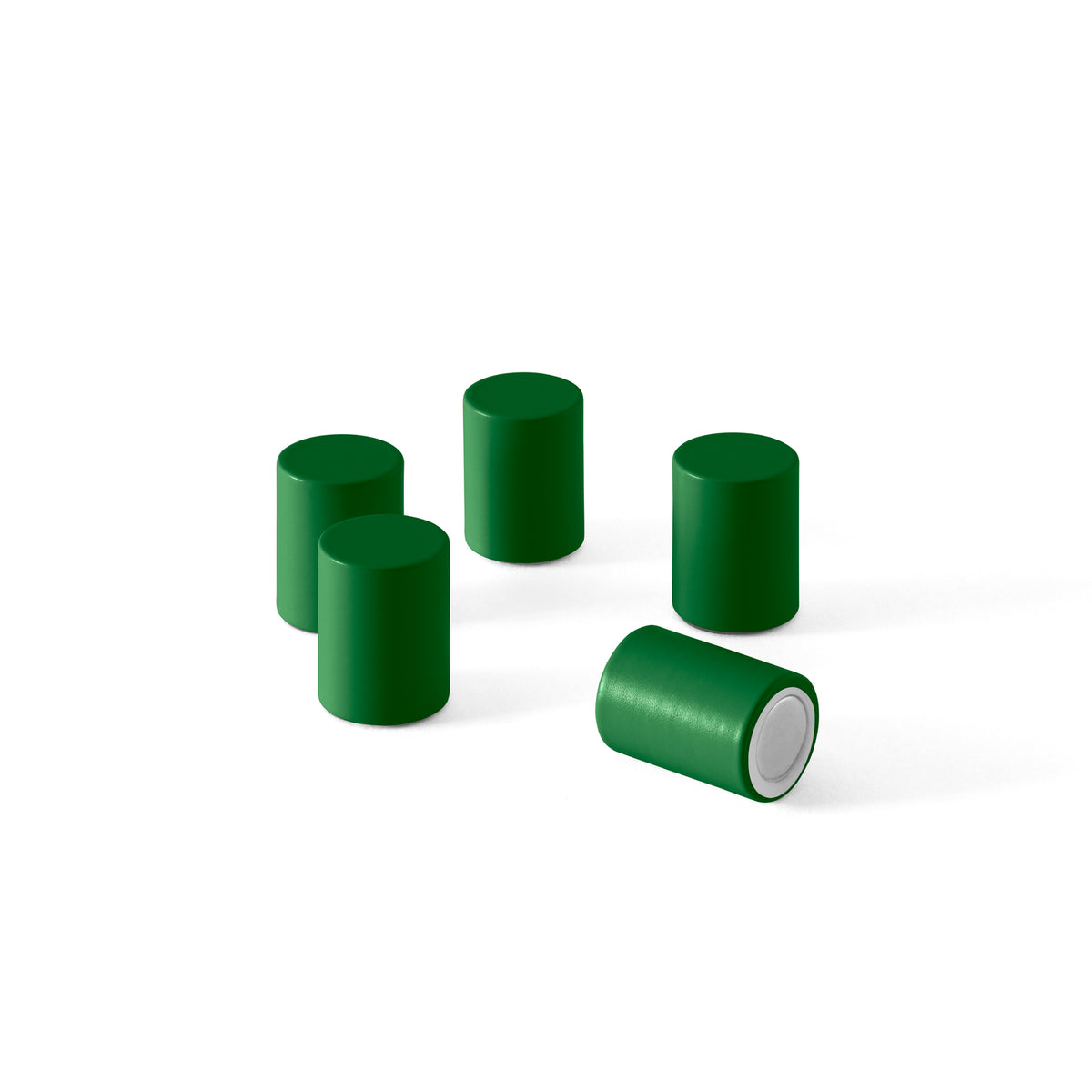 Aimants MINMAG (lot de 5) laqués 152 Parsley, sur fond blanc