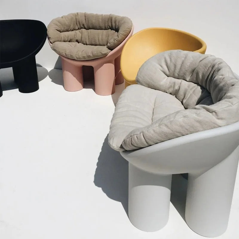 Coussin pour le Fauteuil Roly Poly - Driade-plusieurs fauteuils Roly Poly garnis, en extérieur-The Woods Gallery