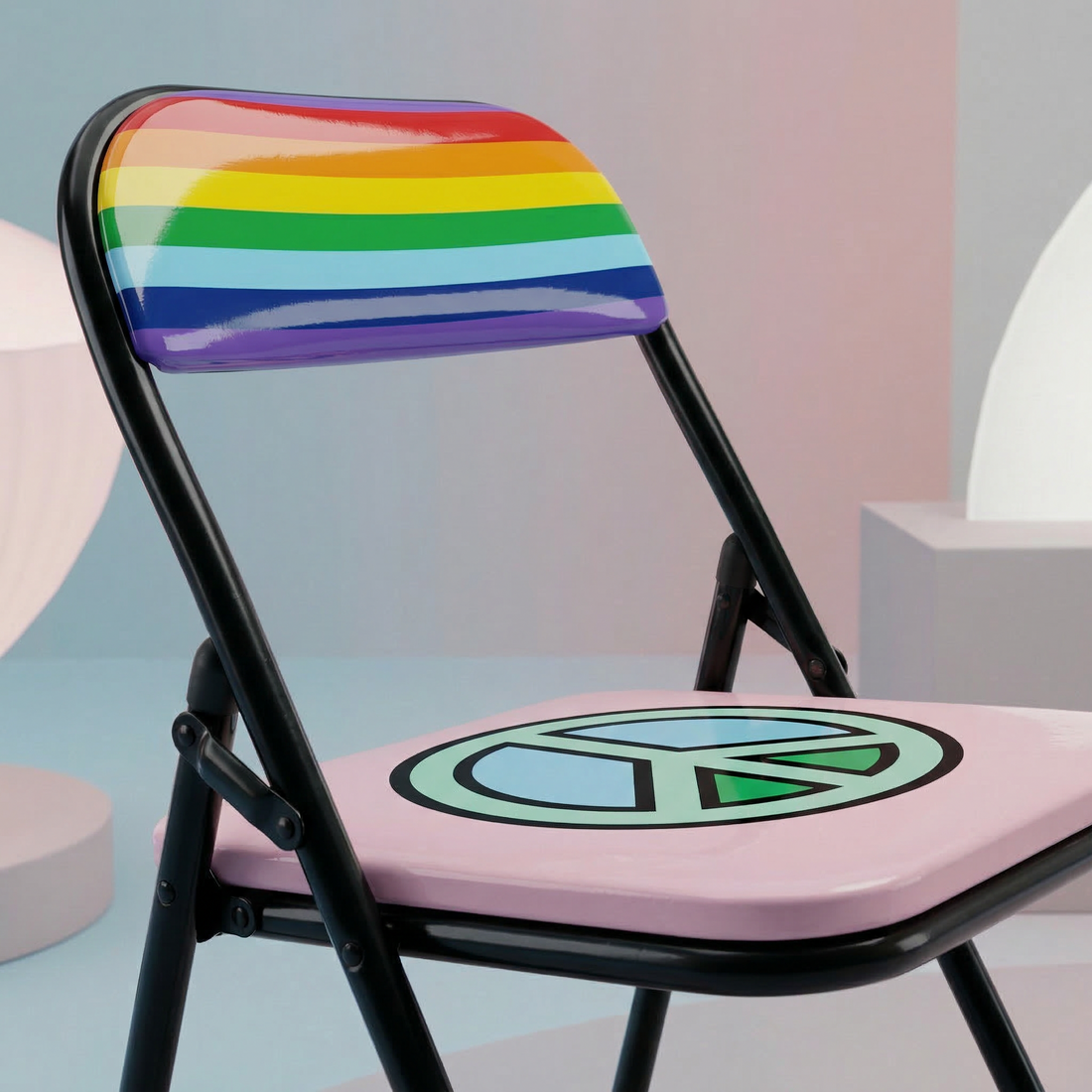 Chaise pliante Blow Peace de Studio Job - Seletti-vue 2-The Woods Gallery