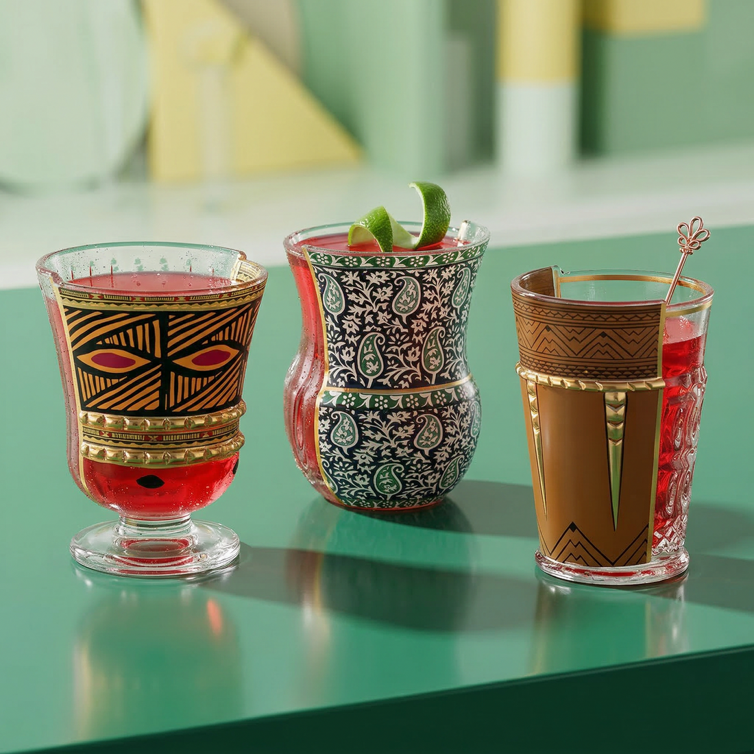 Lot de 3 verres Hybrid Rodinia de CTRLZAK - Seletti-vue 2-The Woods Gallery