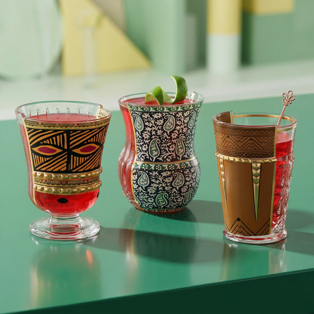 Lot de 3 verres Hybrid Rodinia de CTRLZAK - Seletti-vue 2-The Woods Gallery