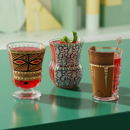 Lot de 3 verres Hybrid Rodinia de CTRLZAK - Seletti-vue 2-The Woods Gallery