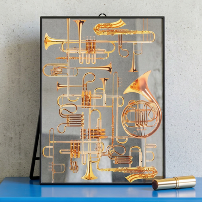 Miroir Trumpet 30 x 40 cm de ToiletPaper - Seletti-vue 2-The Woods Gallery