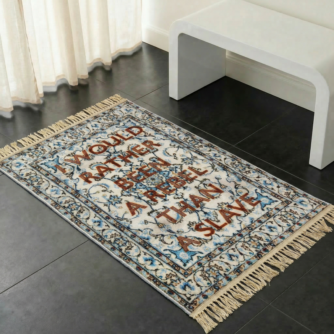 Tapis Burnt Carpet Rebel 80×120 de Loredana Longo - Seletti-vue 2-The Woods Gallery
