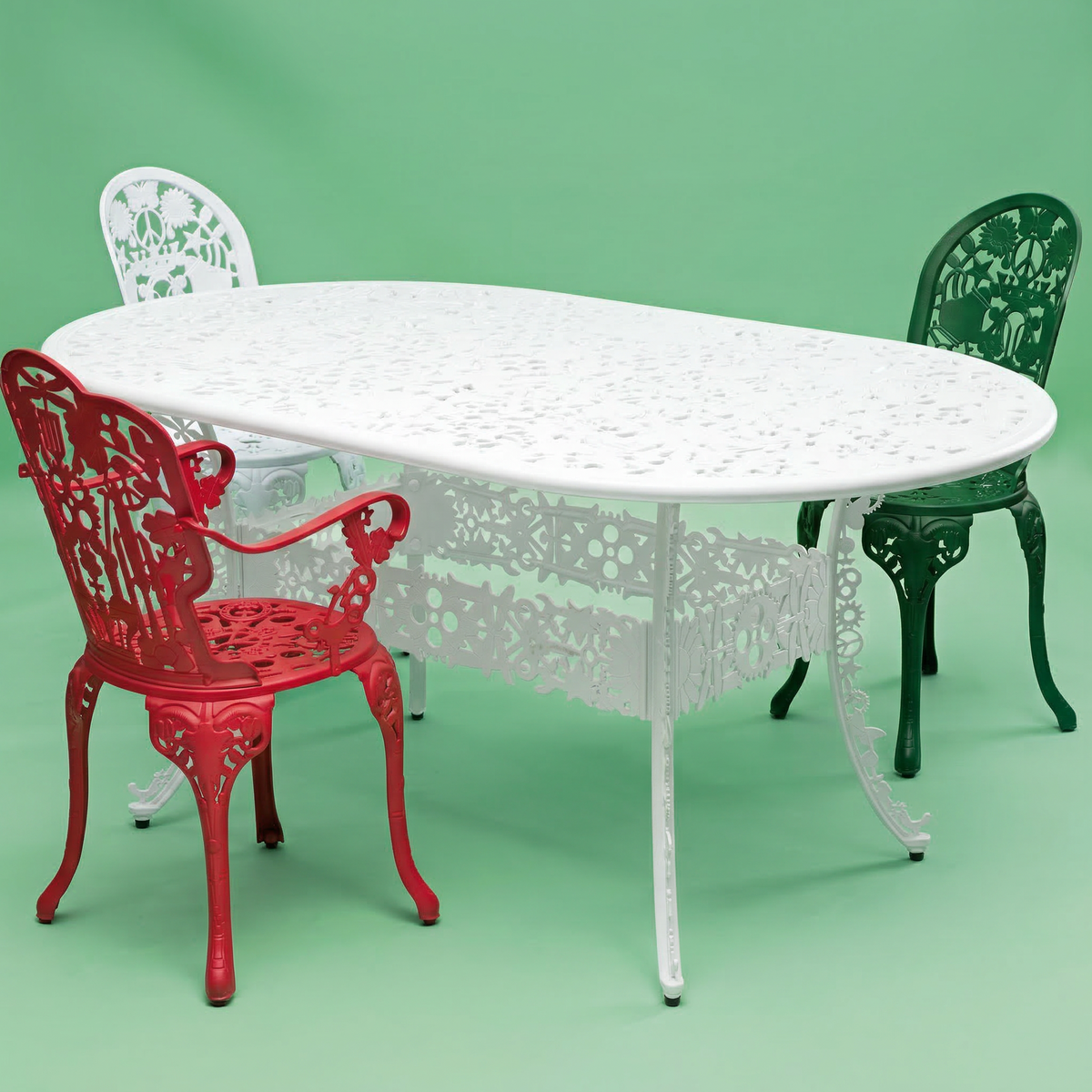 Table ovale Industry Collection de Studio Job - Seletti-en situation, visuel de synthèse-The Woods Gallery