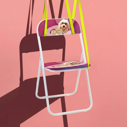 Chaise pliante BFF de ToiletPaper - Seletti-vue 2-The Woods Gallery
