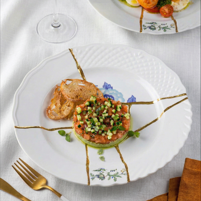 Assiette plate Kintsugi n°3 de Marcantonio - Seletti-vue 2-The Woods Gallery