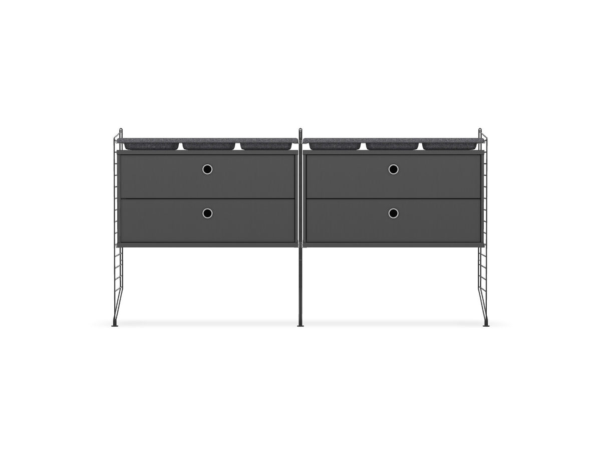 Ensemble de Chambre G - String Furniture-Gris foncé-The Woods Gallery