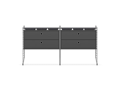 Ensemble de Chambre G - String Furniture-Gris foncé-The Woods Gallery