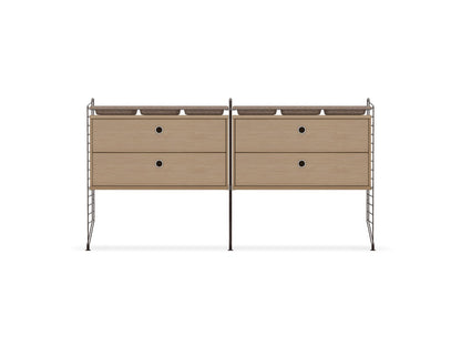 Ensemble de Chambre G - String Furniture-Marron foncé - Chêne-The Woods Gallery