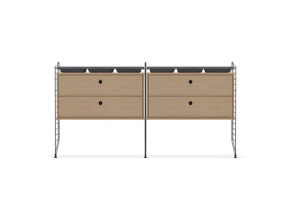 Ensemble de Chambre G - String Furniture-Gris foncé - Chêne-The Woods Gallery