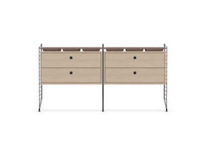 Ensemble de Chambre G - String Furniture-Marron foncé - Frêne-The Woods Gallery