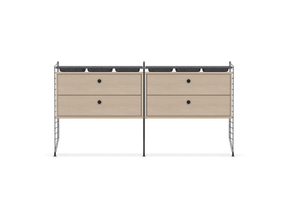 Ensemble de Chambre G - String Furniture-Gris foncé - Frêne-The Woods Gallery