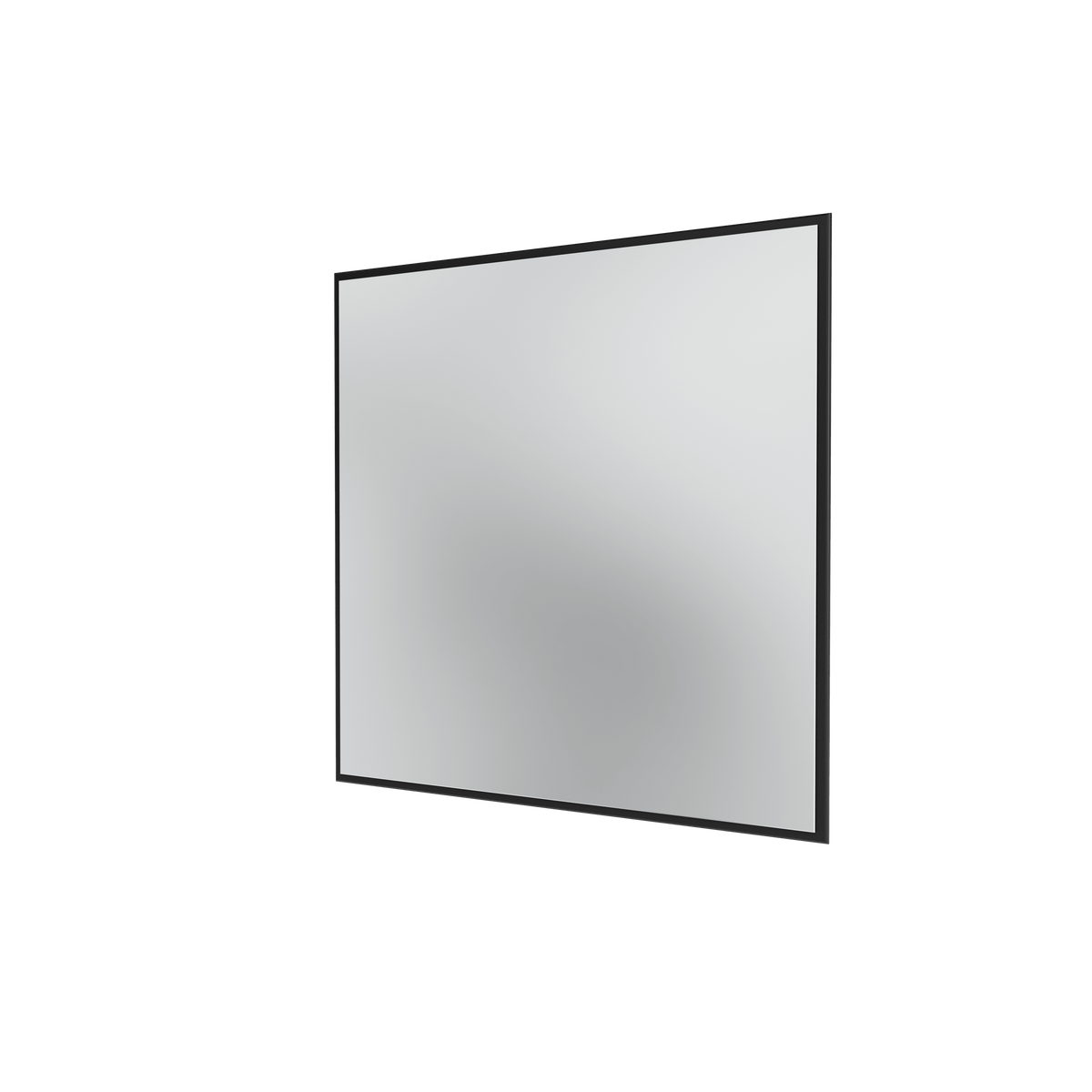 Miroir Colour Frame SP1212 Montana, cadre laqué 05 Black, vue de trois quarts sur fond blanc