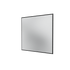 Miroir Colour Frame SP1212 Montana, cadre laqué 05 Black, vue de trois quarts sur fond blanc