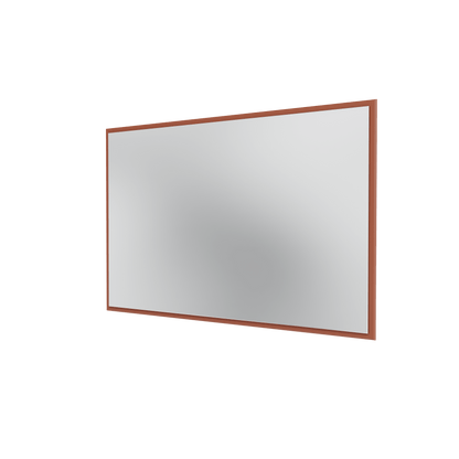 Miroir Colour Frame SP1208 Montana, cadre laqué 146 Hazelnut, vue de trois quarts sur fond blanc