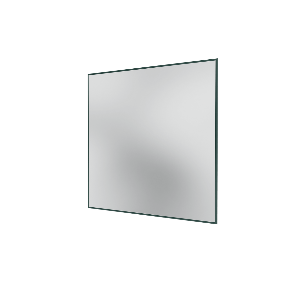 Miroir Colour Frame SP1818 Montana, cadre laqué 163 Black Jade, vue de trois quarts sur fond blanc