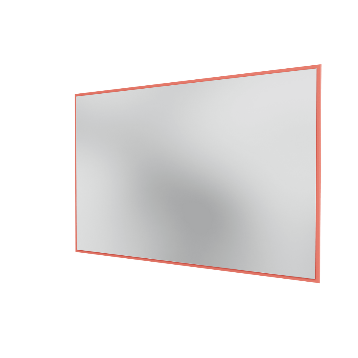 Miroir Colour Frame SP1812 Montana, cadre laqué 151 Rhubarb, vue de trois quarts sur fond blanc