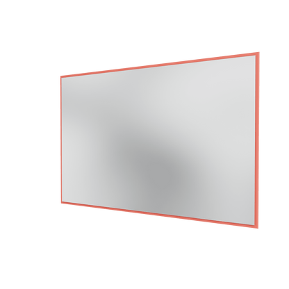 Miroir Colour Frame SP1812 Montana, cadre laqué 151 Rhubarb, vue de trois quarts sur fond blanc