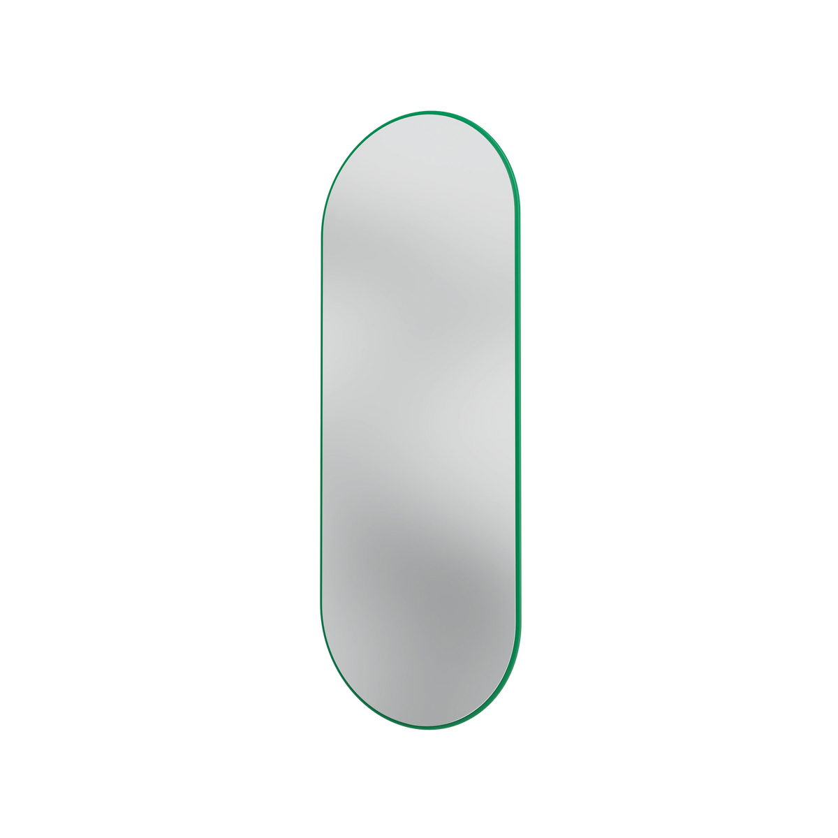 Miroir Colour Frame ovale SP1232R Montana, cadre laqué 152 Parsley, vue de trois quarts sur fond blanc