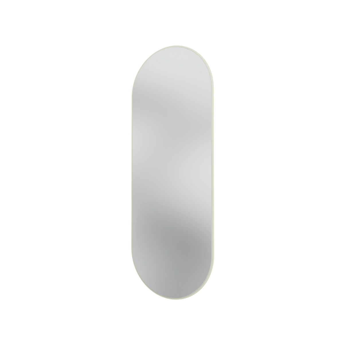 Miroir Colour Frame ovale SP1232R Montana, cadre laqué 140 Pomelo, vue de trois quarts sur fond blanc