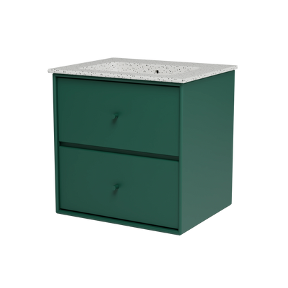 Meuble vasque Flow, laque 136 Pine, packshot Montana
