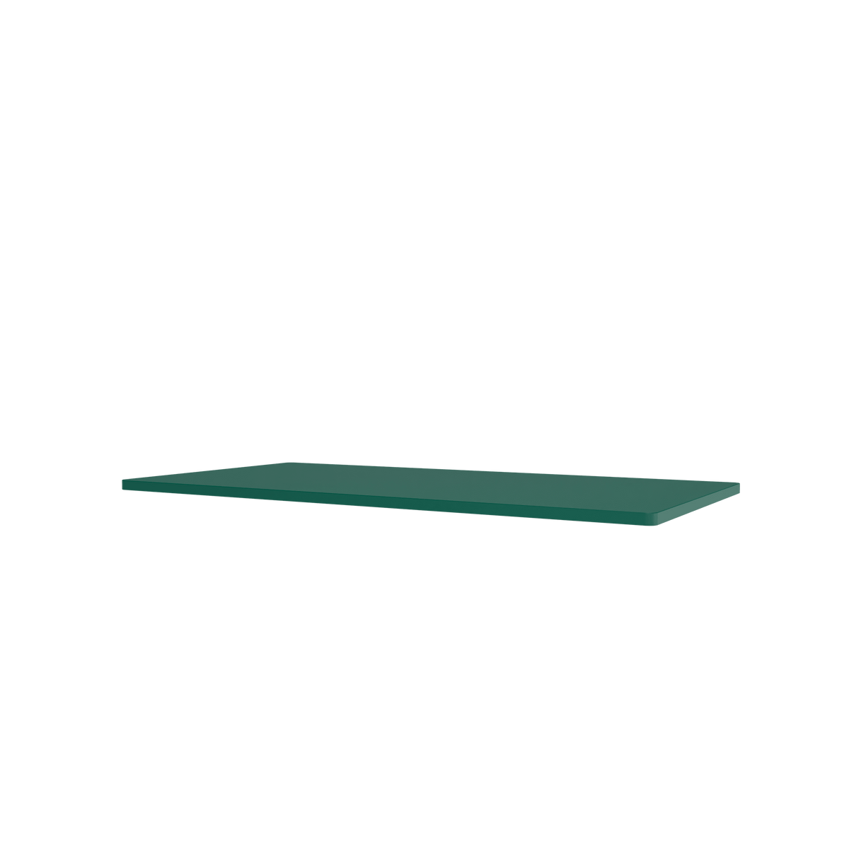 Tablette Panton Wire Extended laquée Pine, vue en perspective sur fond blanc