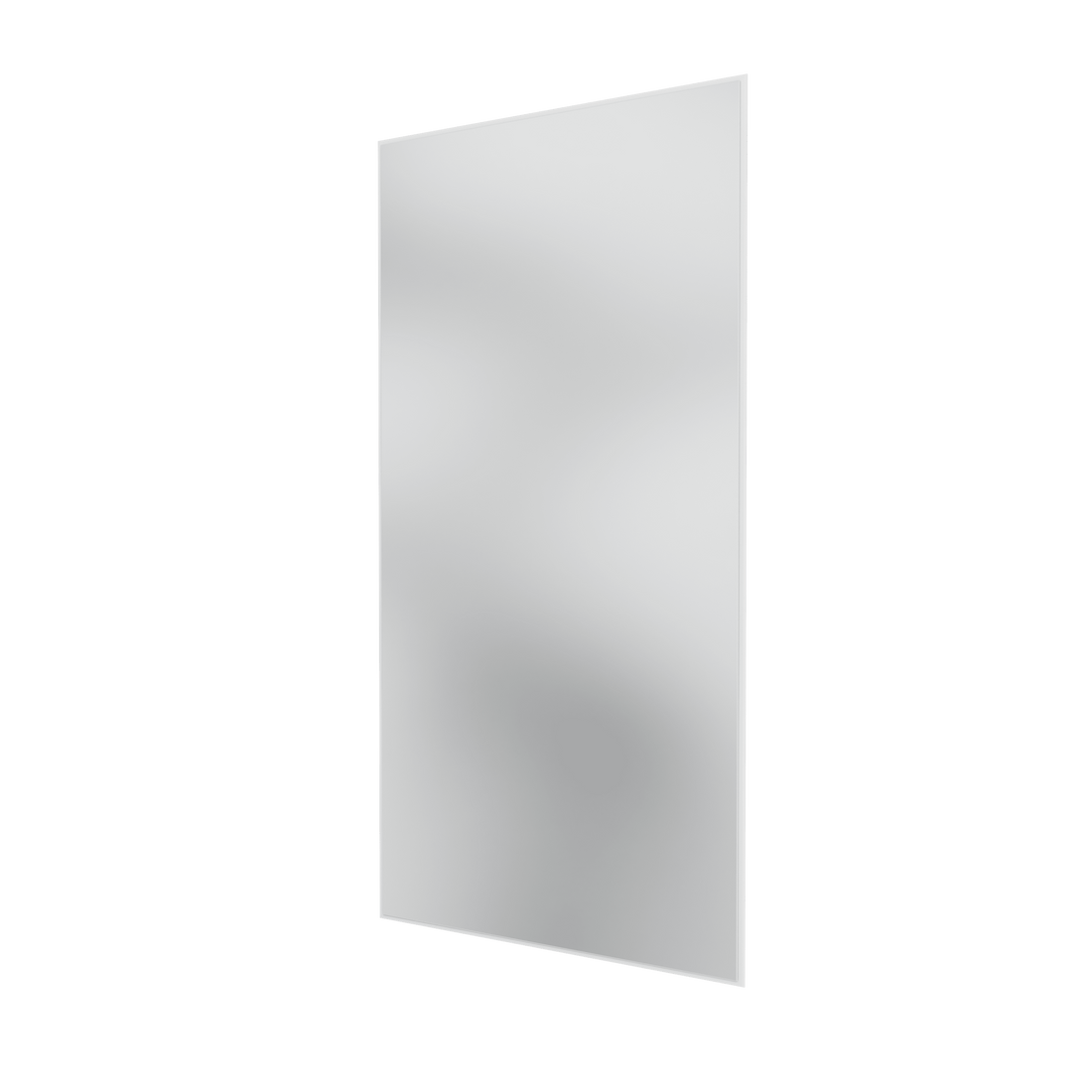 Miroir Colour Frame SG3216 Montana, cadre laqué 101 New White, vue de trois quarts sur fond blanc
