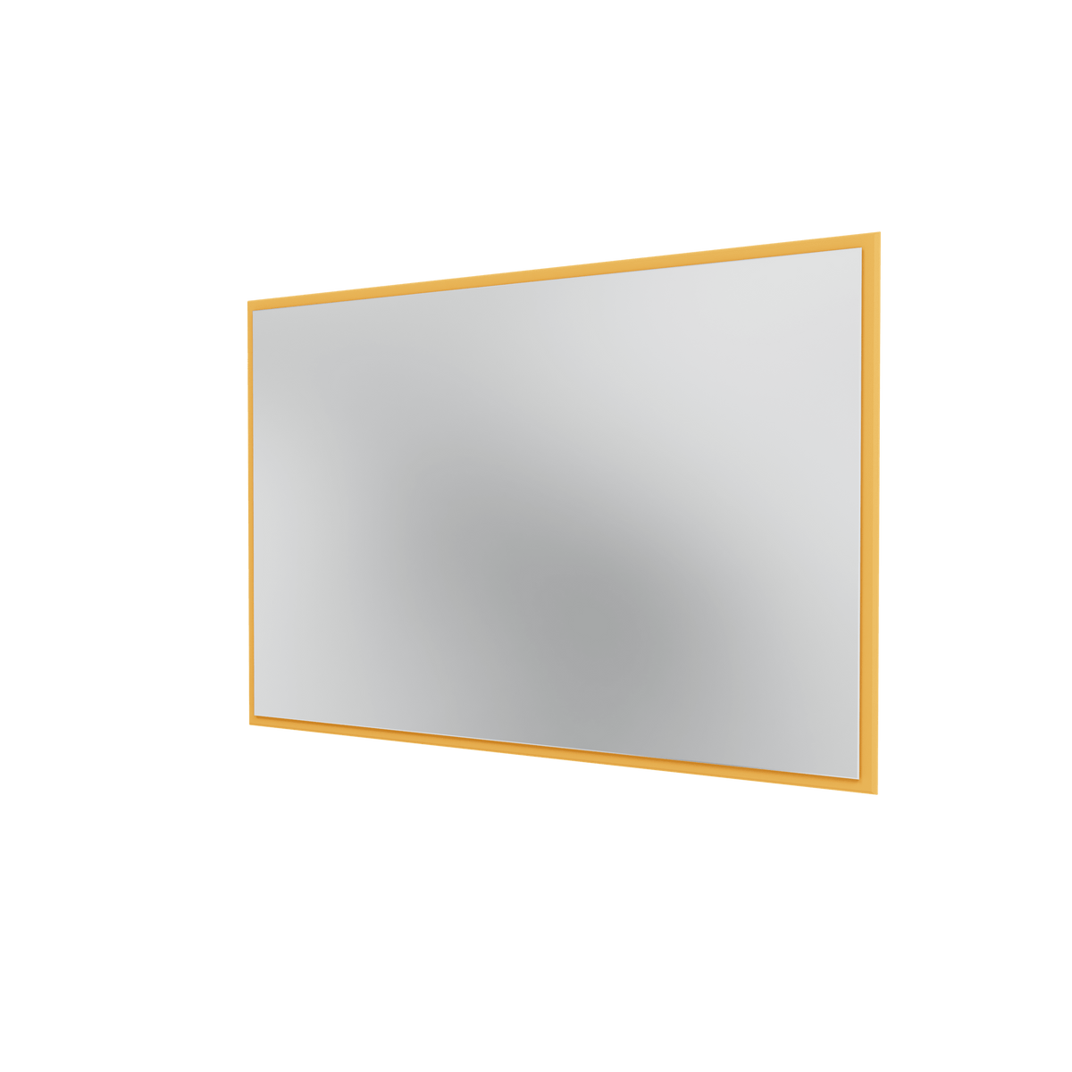 Miroir Colour Frame SP1208 Montana, cadre laqué 166 Acacia, vue de trois quarts sur fond blanc