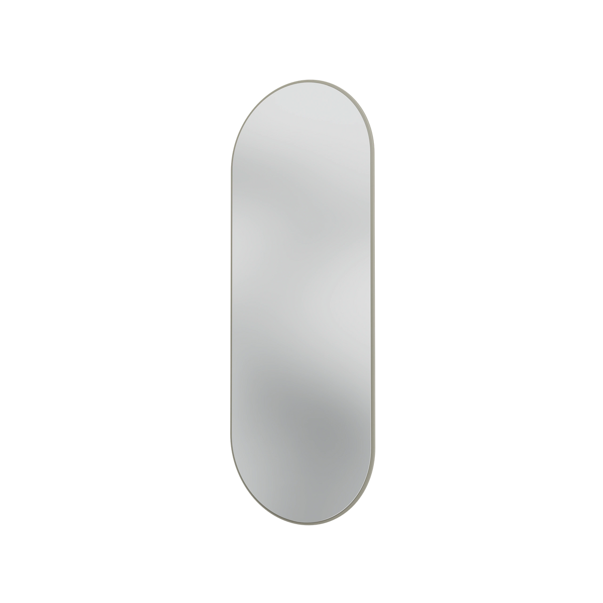 Miroir Colour Frame ovale SP1232R Montana, cadre laqué 144 Fennel, vue de trois quarts sur fond blanc