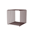Module Panton Wire Single laqué Black Red, profondeur 34,8 cm, vue en perspective (l&