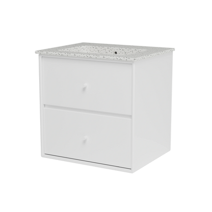 Meuble vasque Flow, laque 101 New White, packshot Montana