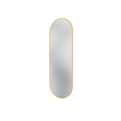 Miroir Colour Frame FIGURE Montana, cadre laqué 166 Acacia, vue de trois quarts sur fond blanc