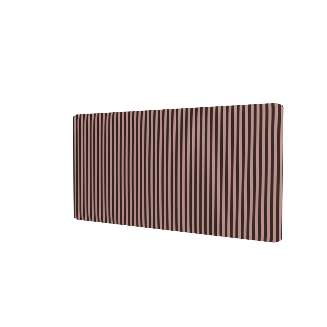 Panneau textile Montana Free habillé du tissu Kvadrat 1629 MN Stripe, vue de trois quarts sur fond blanc
