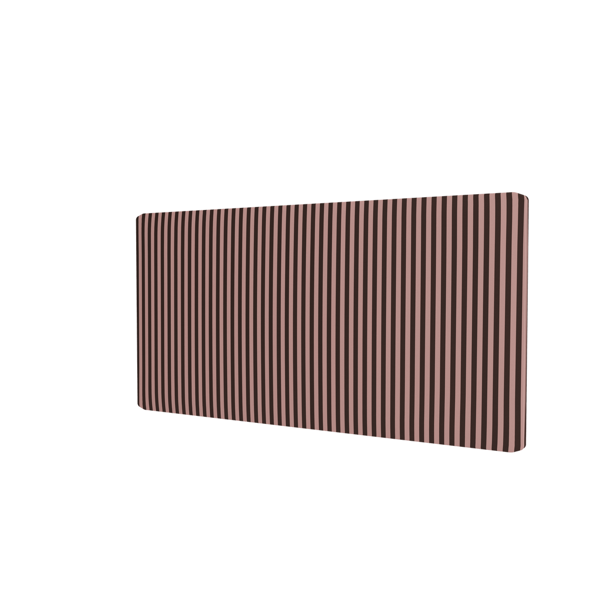 Panneau textile Montana Free habillé du tissu Kvadrat 1629 MN Stripe, vue de trois quarts sur fond blanc