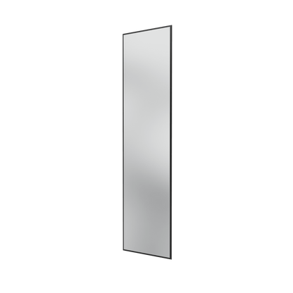 Miroir Colour Frame SG3208 Montana, cadre laqué 05 Black, vue de trois quarts sur fond blanc